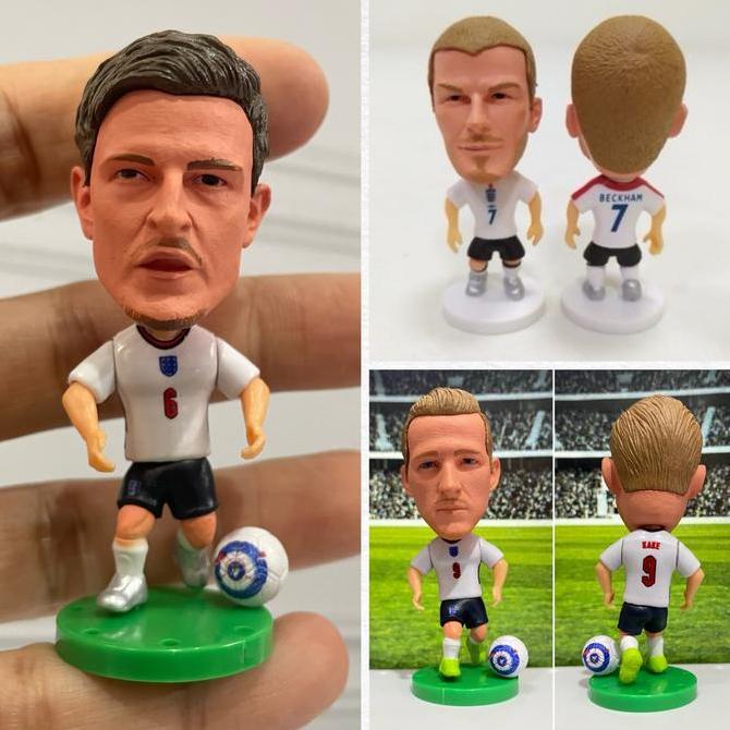 Figure Miniatur Pemain Sepakbola Timnas Inggris England David Beckham Harry Maguire Harry Kane Merk 