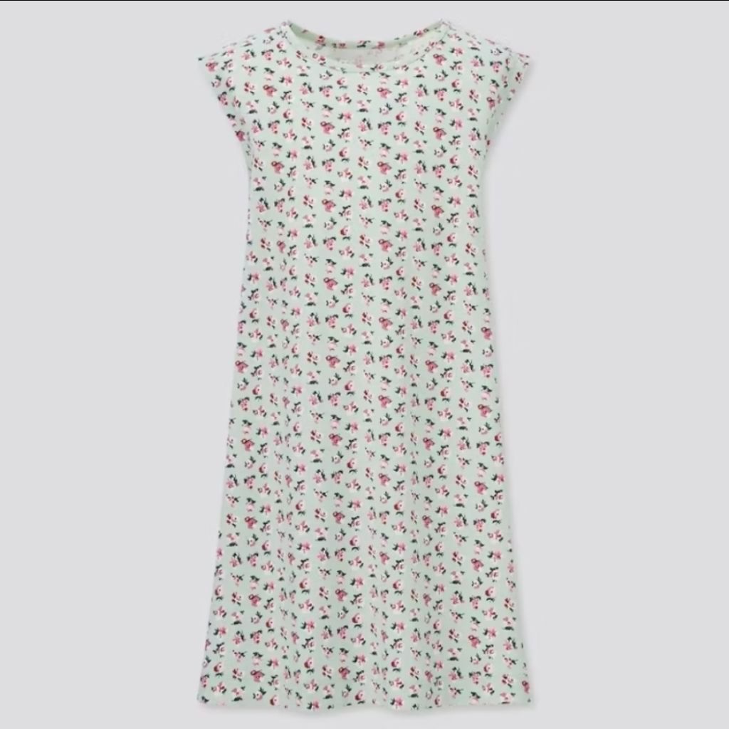 [BNWT] UNIQLO Girls Gaun Jersey Paul & Joe Spring Floral Mint Dress 160