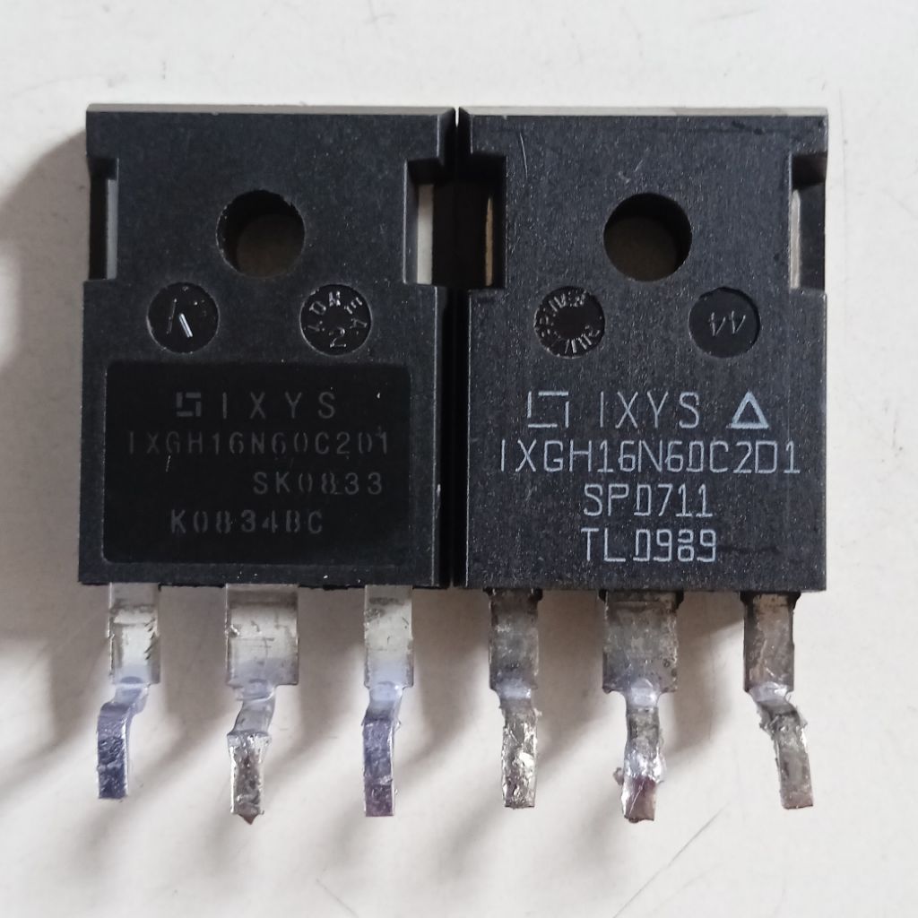 IGBT IXYS IXGH16N60C2D1 ( 16A-40A 600A ) Cabutan Original Sudah Lulus Tes Normal Harga 1 Pcs