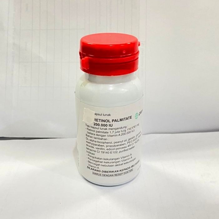 Vitamin A Posyandu kapsul Merah 200.000 IU Botol isi 50 kapsul