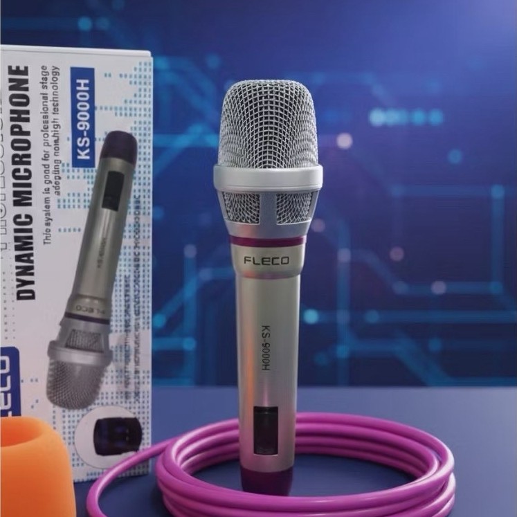 Fleco KS-9000H Mic Kabel Suara Jernih Stabil - MIcrophone Terbaru