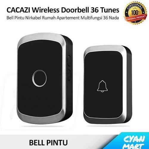 Bel Pintu Rumah Cacazi Wireless Doorbell Cordless Door Bell