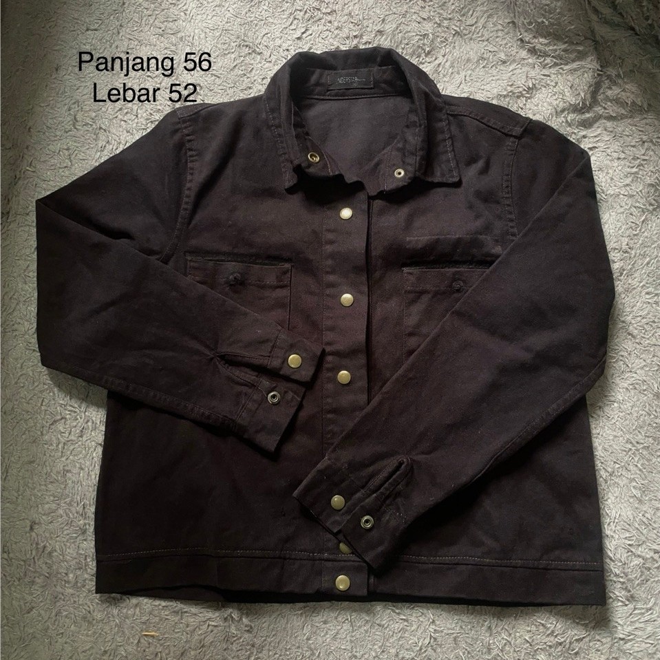 work jacket levis black collor boxy