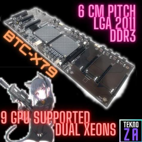 9 Gpu Btc X79 Dual Xeon Mining Motherboard