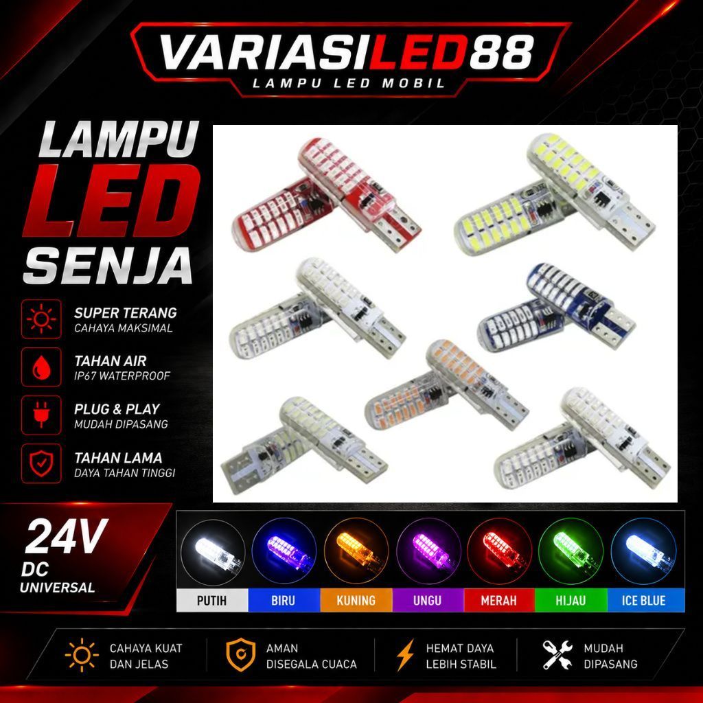 Lampu Senja Truk/Bus 24 Led 24Volt Kedip Kedip