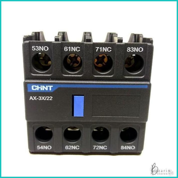 AUXILIARY BLOCK CONTACT AC CONTACTOR KONTAKTOR 2NO 2NC CHINT AX-3X/22 MURAH