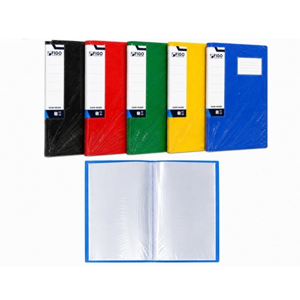 Clear Holder F4 Folio 40 Lembar Map Dokumen Plastik Document Keeper
