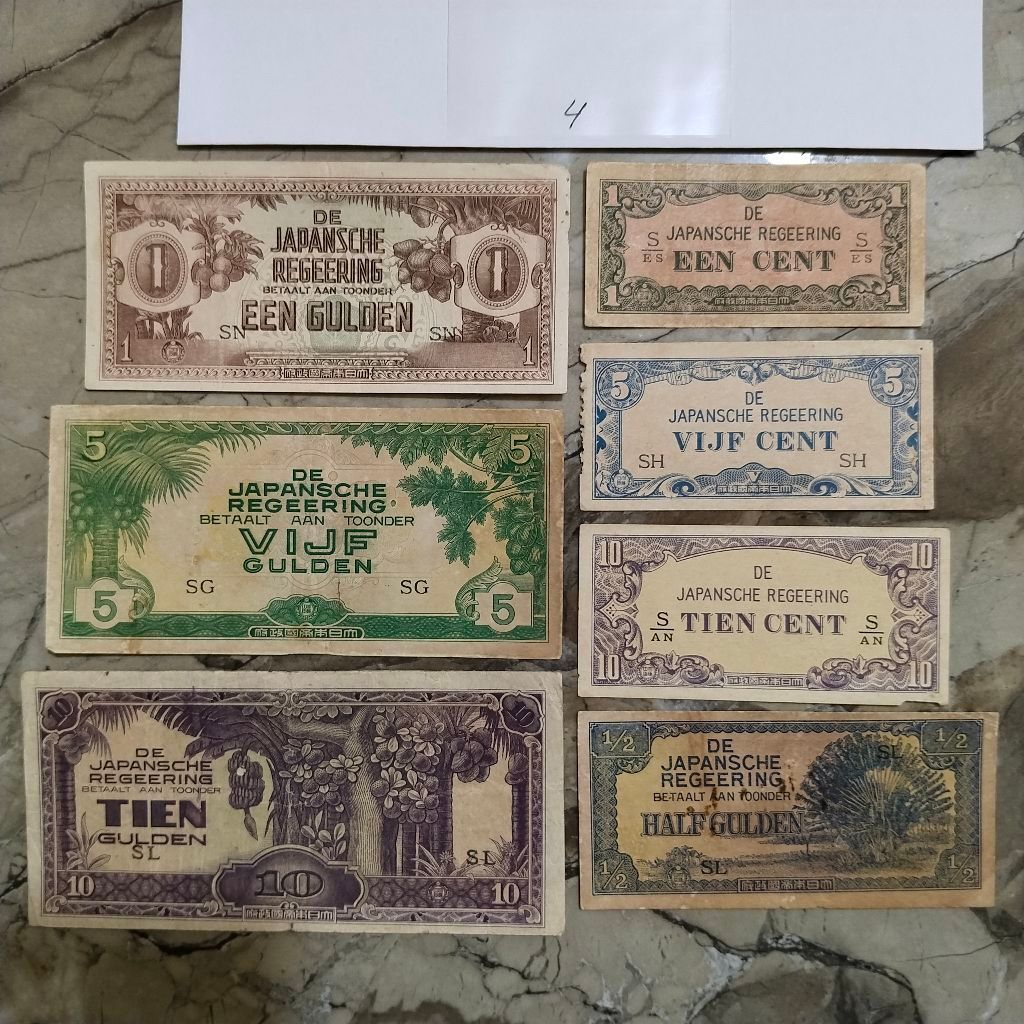 SD-4LKC uang Kuno Set seri Djr uang jaman Jepang