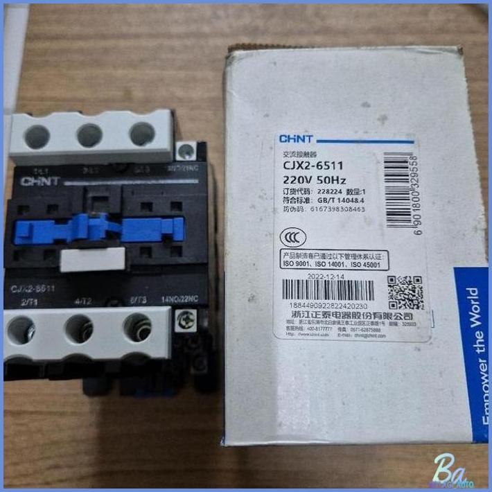 KONTAKTOR CONTACTOR CHINT CJX2-6511 220V 80A BERGARANSI