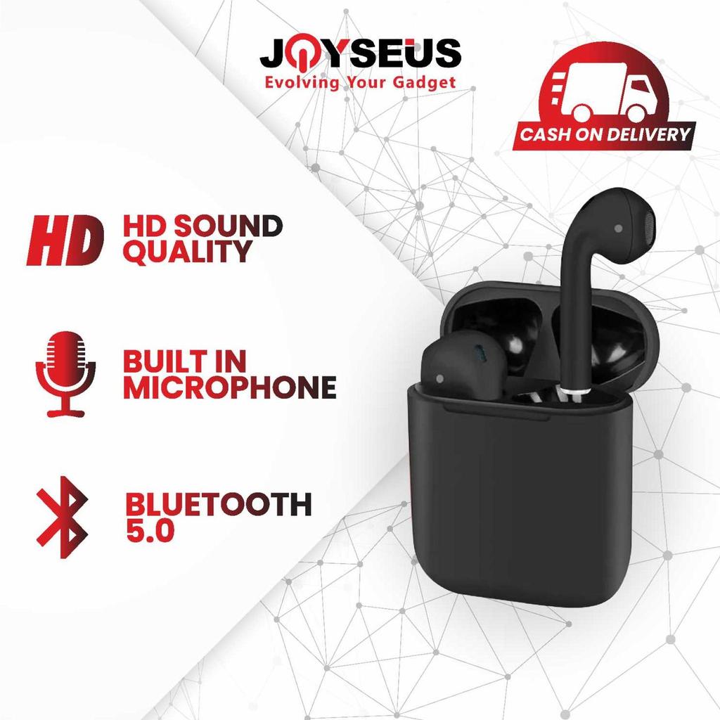 JOYSEUS Earphone Wireless Headset i12 TWS Bluetooth EP0025-A EP0025-B