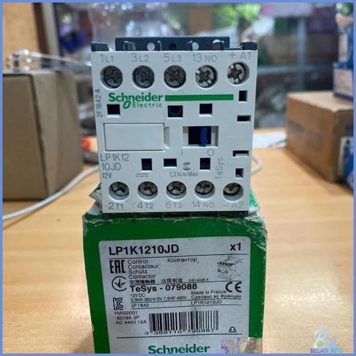 KONTAKTOR MINI LP1K1210JD 12V DC SCHNEIDER READY