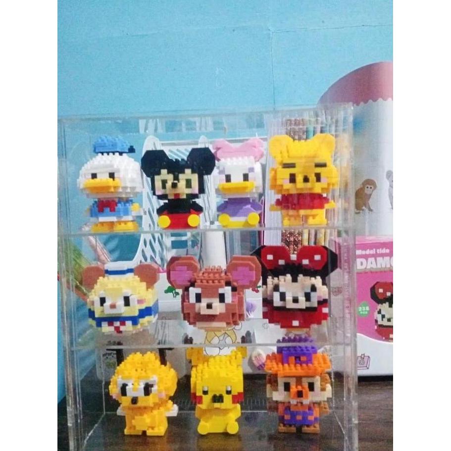 Rak Nano Brick Akrilik / Display Nano Brick / Rak Serbaguna Akrilik