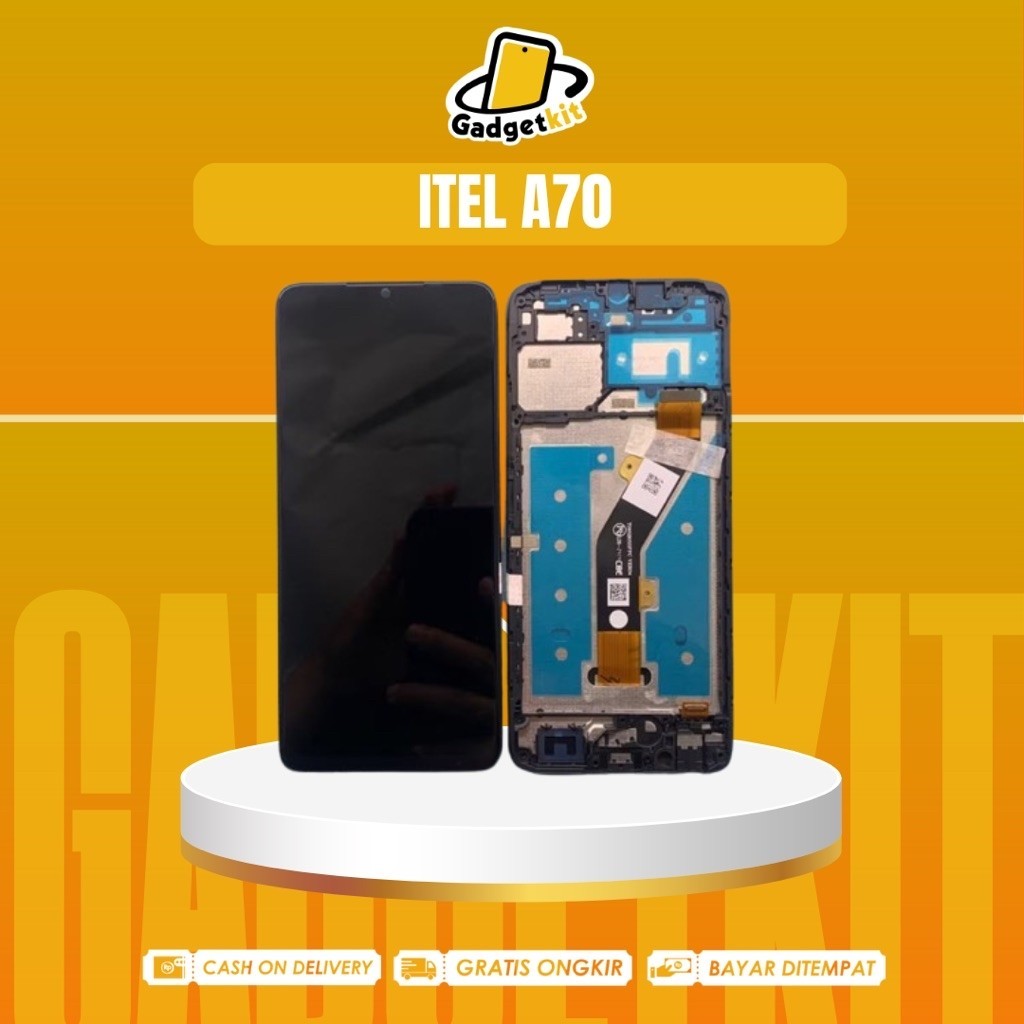 LCD TS TOUCHSCREEN FULLSET FRAME ITEL AWESOME A70 A655L ORIGINAL COPOTAN