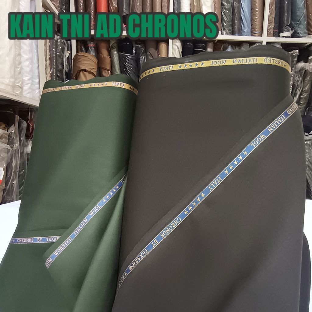 Kain setelan TNI AD-PDH-PDU semi wool chronos premium