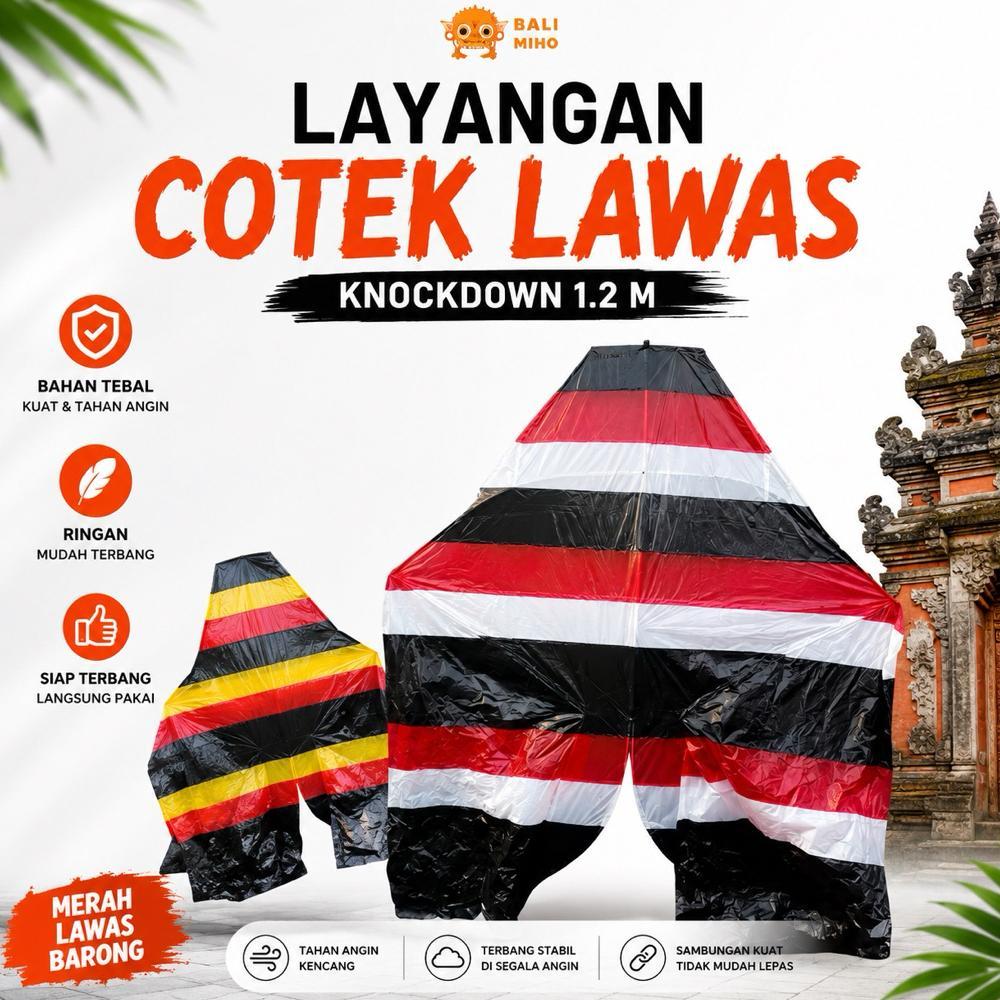 Cotek Lawas Knockdown 1,2 Meter - Cotek Belolong Lawas - Cotek Lawas - Layangan Bebean Terlaris