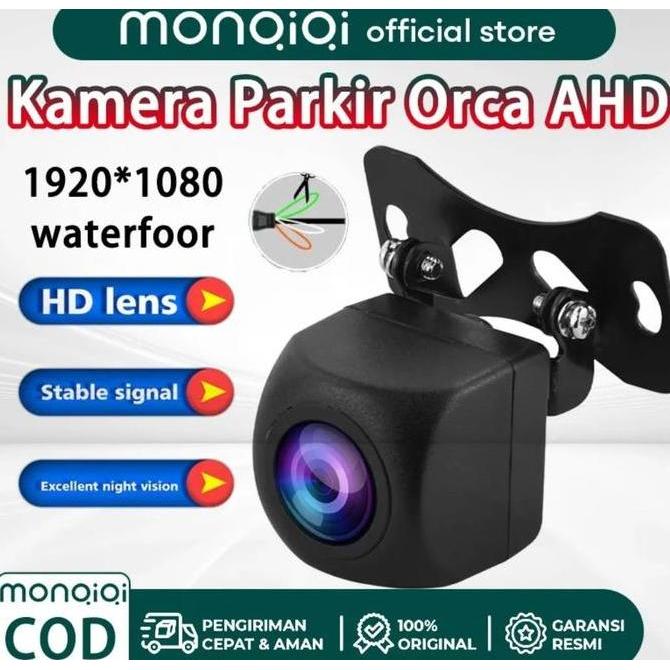 FARMUKE MONQIQI Kamera Belakang Mundur AHD Mobil Kamera Spion Mobil 720P Kamera Belakang HD 170 Kabe