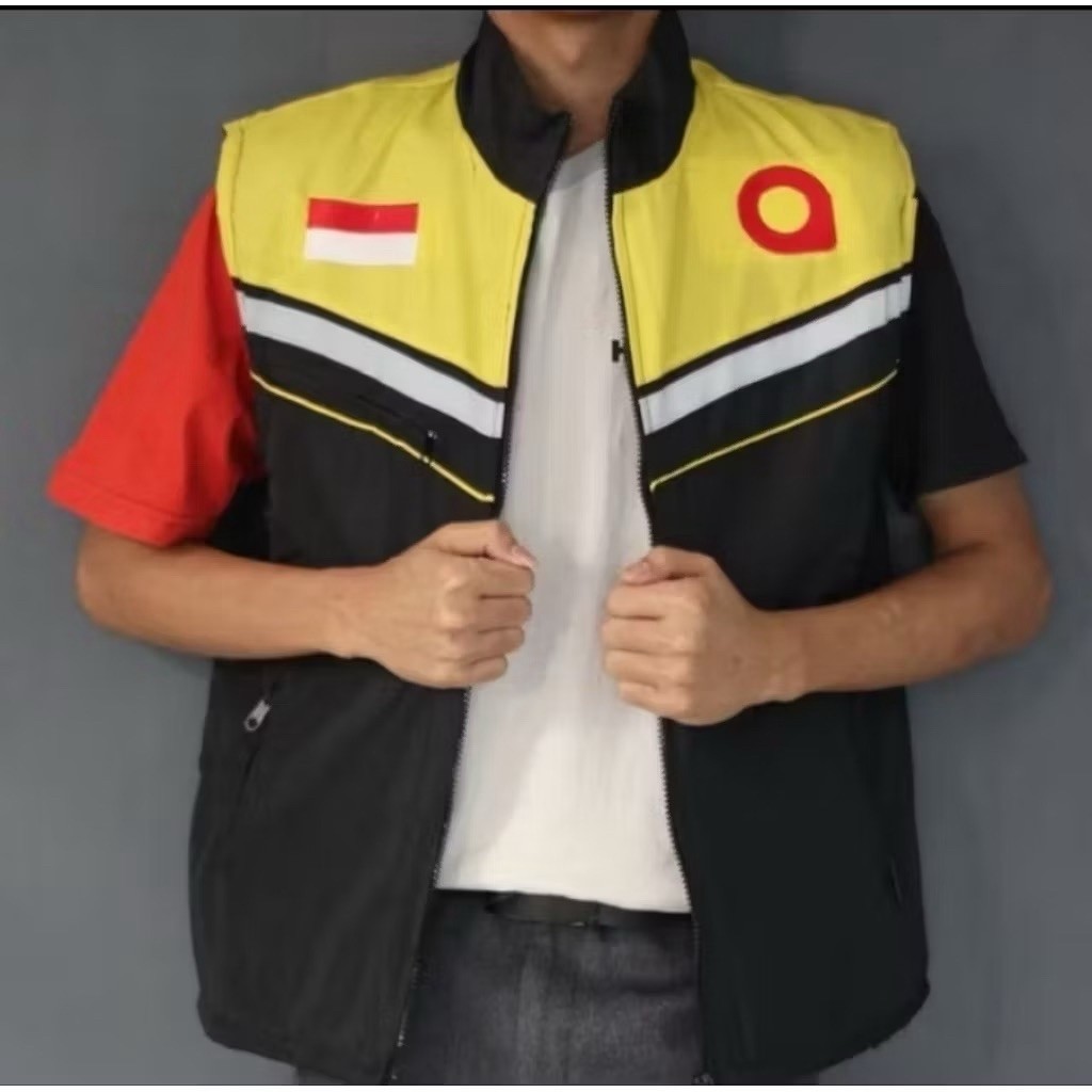 Rompi MXM Kuning Pria Bordir Taslan 2023
