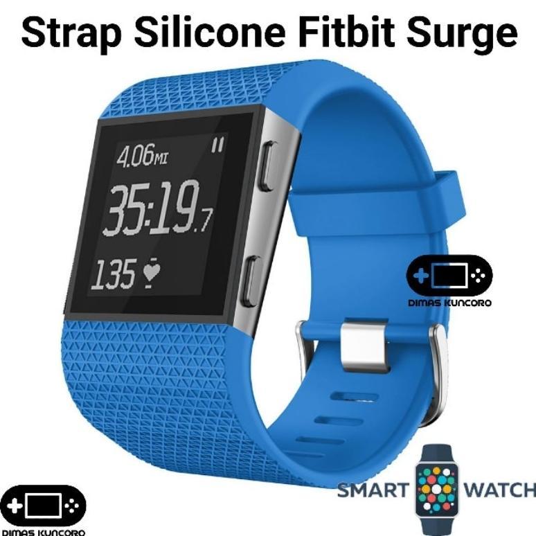 Strap Silicone Fitbit Surge silikon silicon tali jam tangan karet smartwatch rubber
