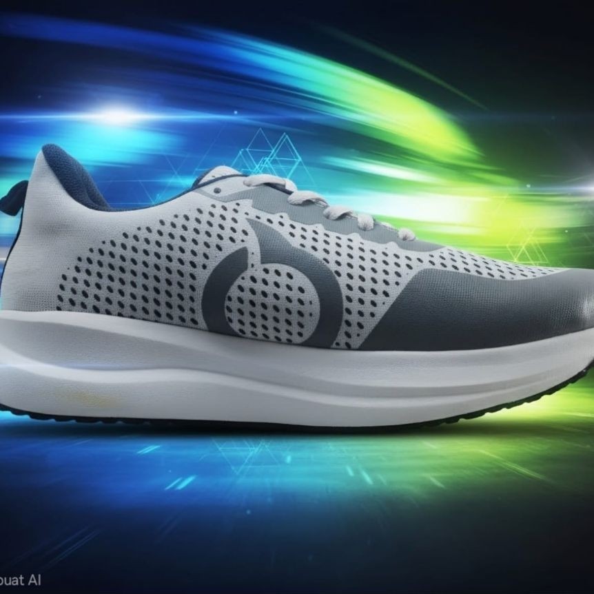 Ortuseight - Sepatu Lari Sneakers Running Putih Hitam Olahraga Ringan