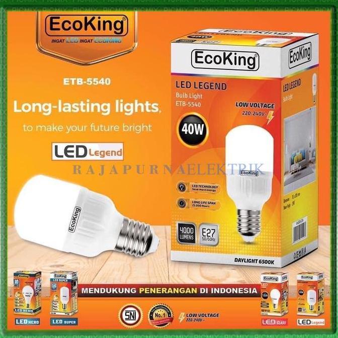 LAMPU LED BULB JUMBO ECOKING 40W / 40 WATT SUPER TERANG