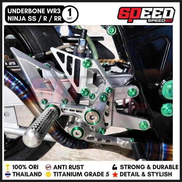 Probolt Titanium NT Baut Cover Underbone WR3 Kawasaki Ninja S SS R RR Grade 5 King Nut New Tech