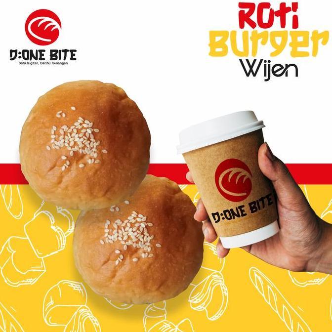 ROTI BURGER ORIGINAL Tawar / Polos ukuran 10 cm Kualitas Premium