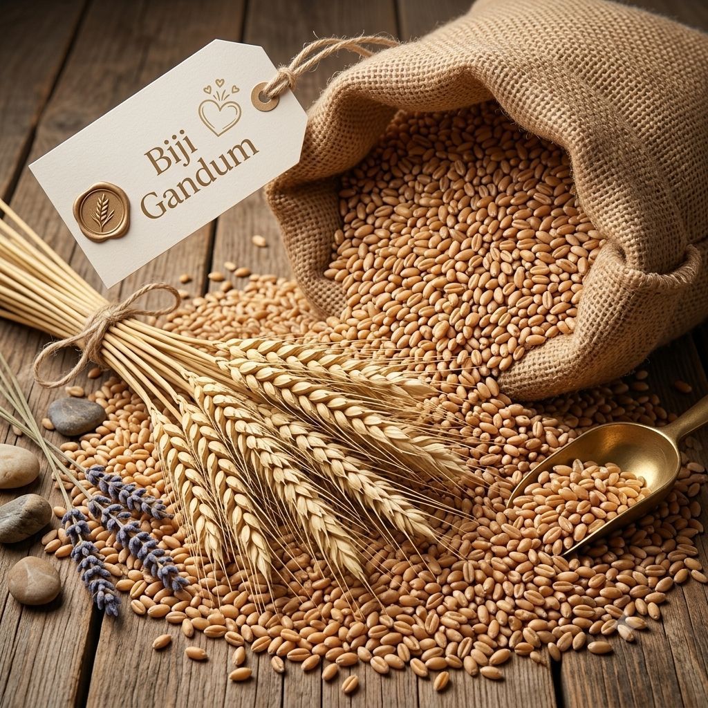 BIJI GANDUM 1 KG .