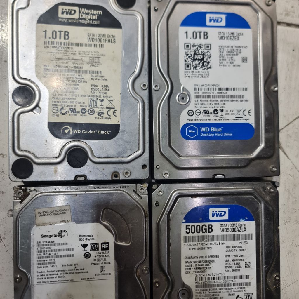 harddisk 3.5 inch  pc/cctv rusak 500GB/1TB