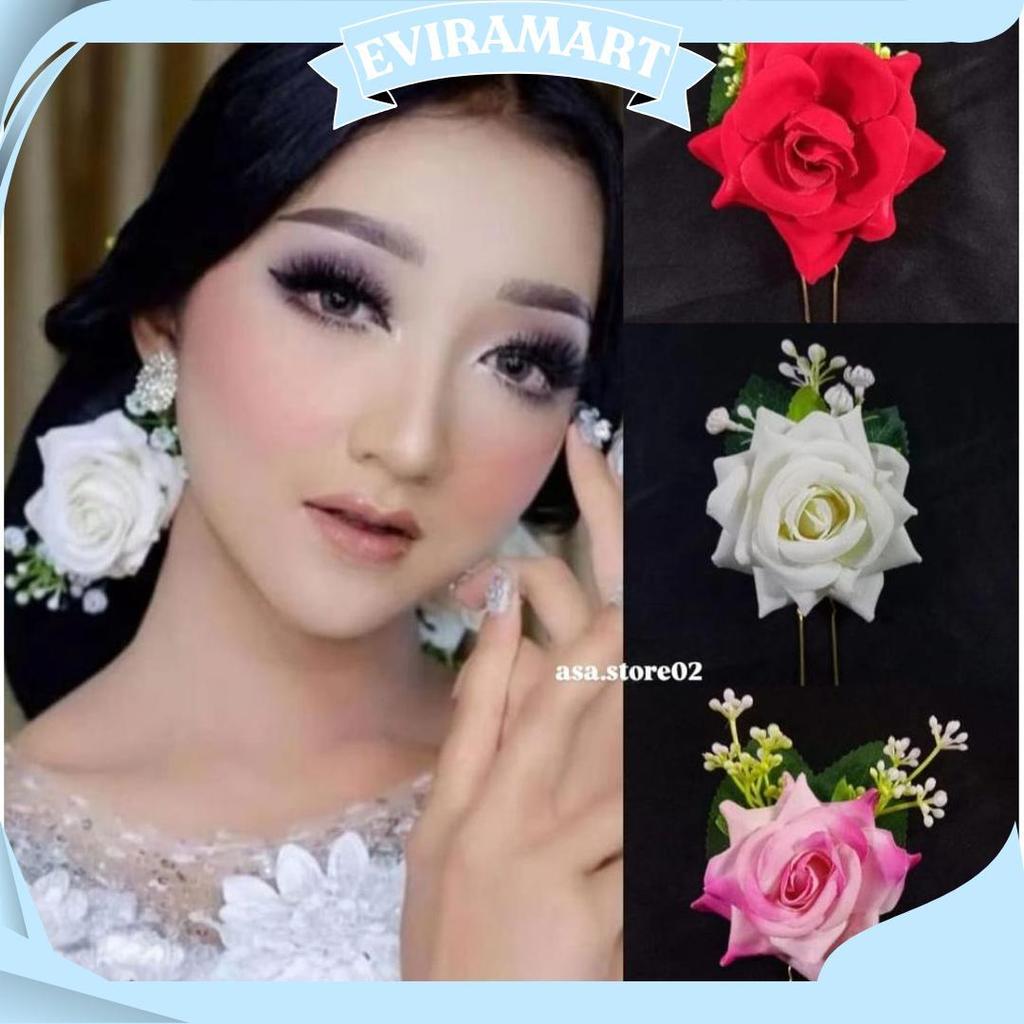 Tusuk Konde Bunga Mawar/Tusuk Konde Rambut Sanggul AS Promo