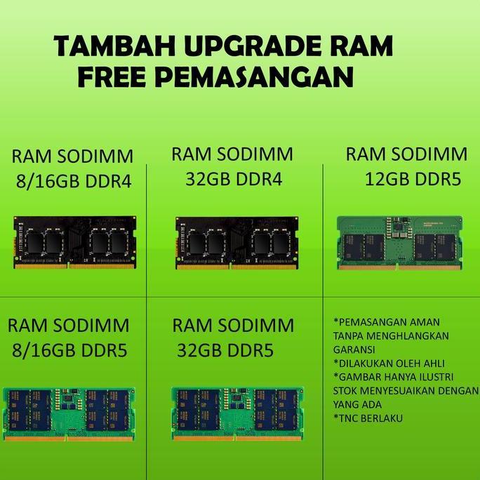 Cam- Tambahan Memory Ram Untuk Upgrade Ddr5/Ddr4 Trade In