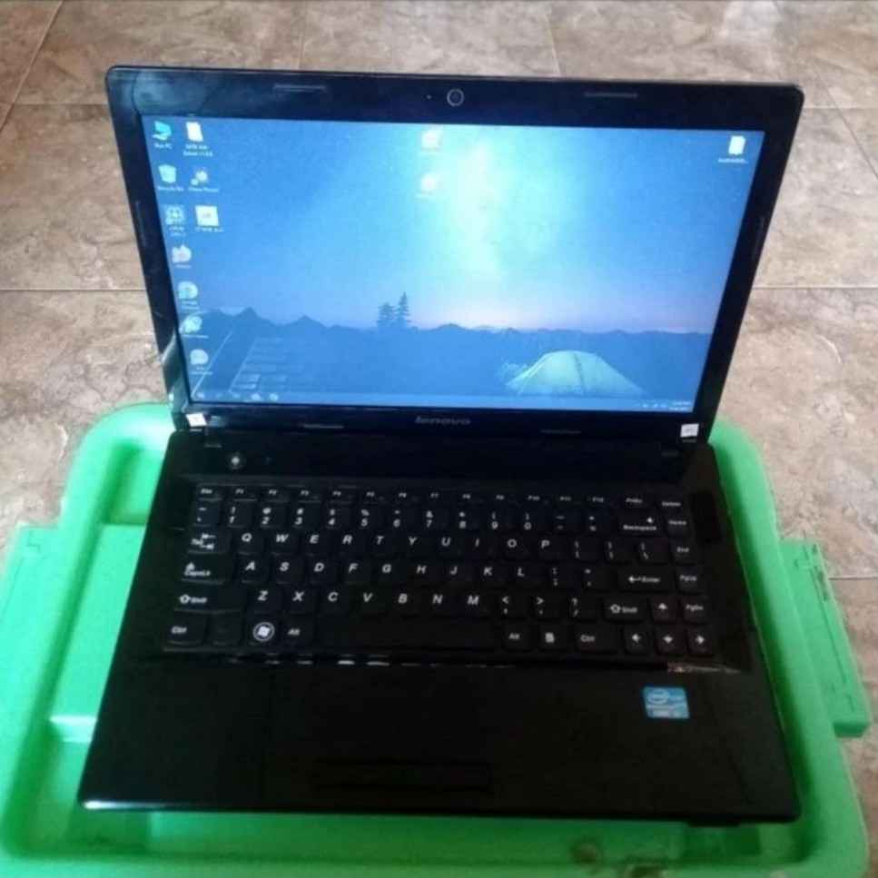 Dijual laptop Lenovo G480 ram 8gb ssd 120gb windows 11 baterai boros
