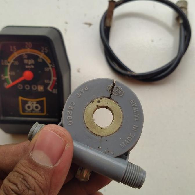Speedometer Antik Model Analog Sepeda Jadul New Sport Made In Taiwan