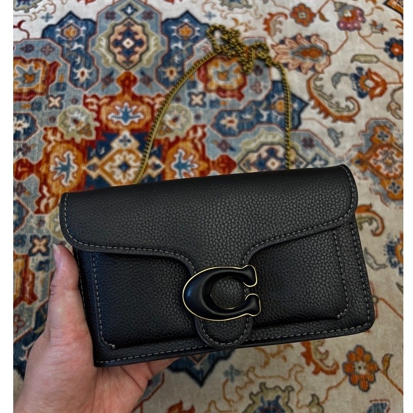 [SPLIT] PRELOVED COACH BAG SLING BAG TABBY WARNA HITAM