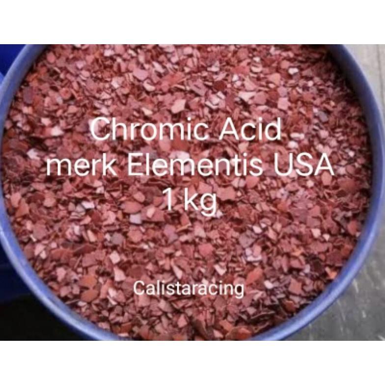 PRODUK ASLI chromic acid elementis USA 1kg / kromik acid / asam kromat