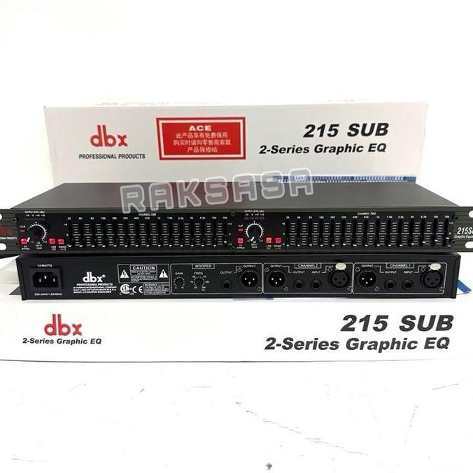 Equaliser DBX 215SUB dbx215 equaliser Dbx 215 + subwoofer