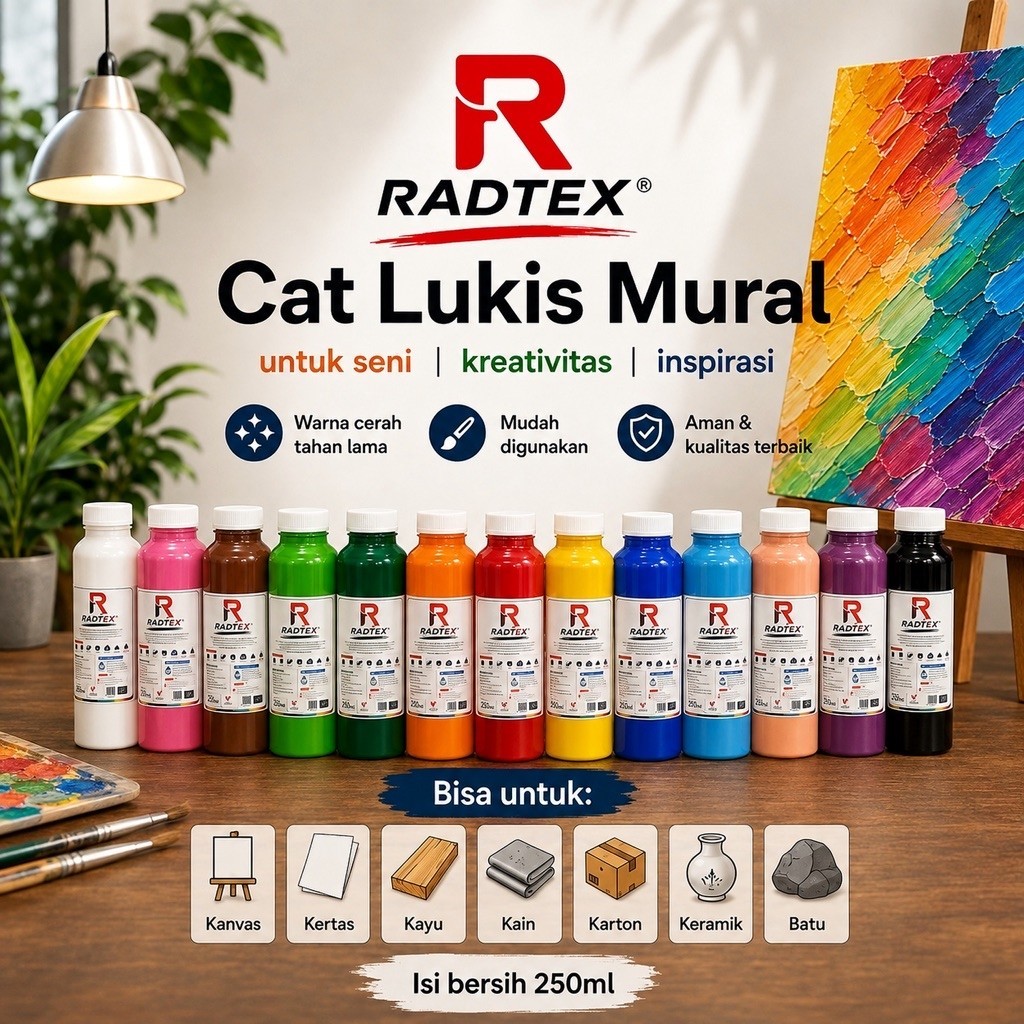 Cat Lukis Mural Radtex 250ml