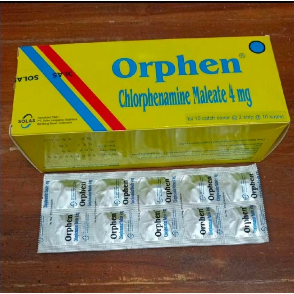 ORPHEN TABLET UNTUK ALERGI & GATAL" (1LEMBAR)