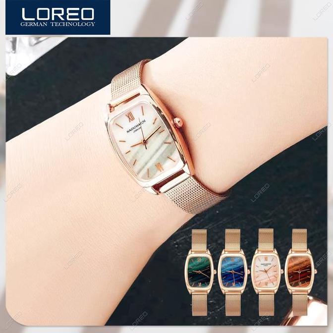 Loreo Jam Tangan Wanita Casual Adjustable Strap Rantai Pasir Analog Watch