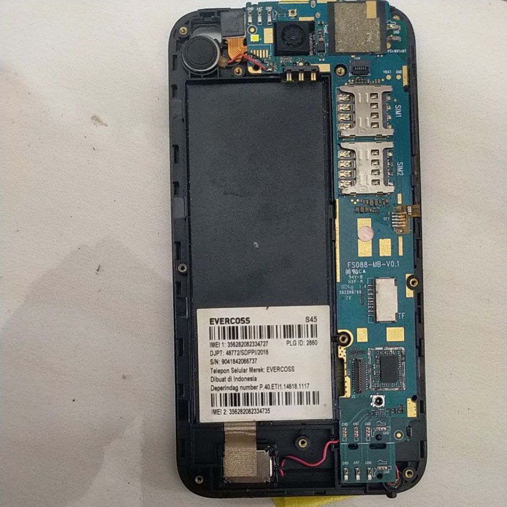 mesin Hp Evercoss S45 Mesin Jamin Normal