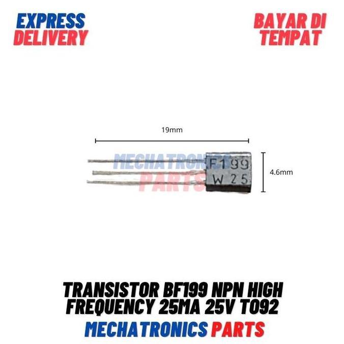 Transistor Bf199 Npn High Frequency 25Ma 25V To92