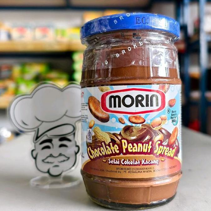 Morin Chocolate Peanut 300Gr / Selai Morin Coklat Kacang / Selai Roti