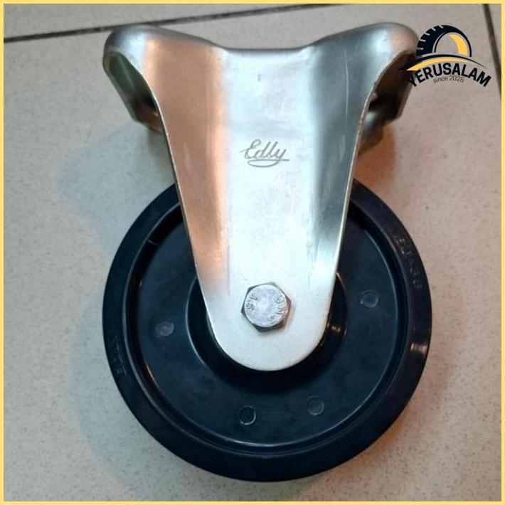 Roda Pu 6 Inchi Edly Medium Heavy Duty ( Mati ) Baru
