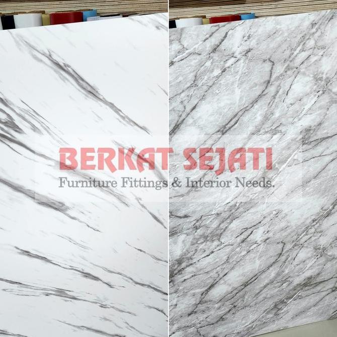 Light- Decosheet Marmer Putih / Marble Taco Pvc Sheet Decosit Tacon Tacosheet Pelapis Furniture Alas