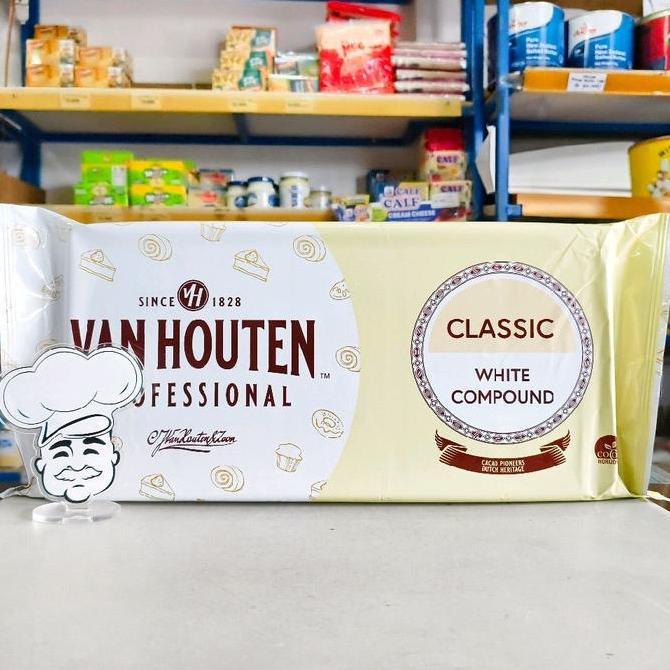 Van Houten White Compound 1Kg / White Coklat VanHouten / Coklat Putih Batang Van Houten