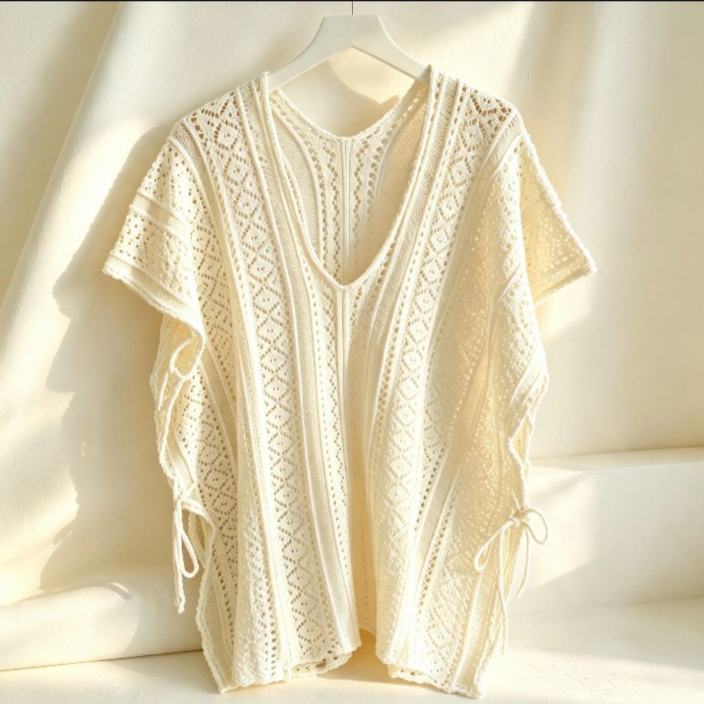 outher rajut knit cardigan jaring-jaring rajut katbol premium lembut soft