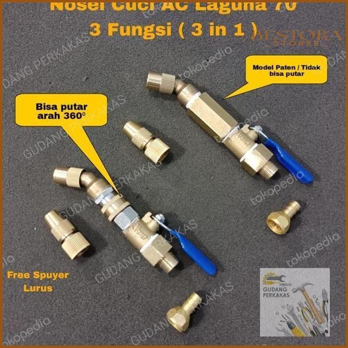 NOSEL CUCI AC UNIVERSAL - LAKONI LAGUNA70 POMPA DC JET WASHER CLEANER DISKON