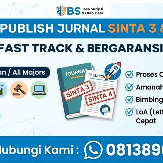 PUBLISH JURNAL SINTA 3, SINTA 4 & SINTA 5