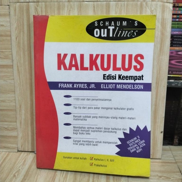 Schaum's Outlines KALKULUS Ed Keempat By Frank Ayres Jr