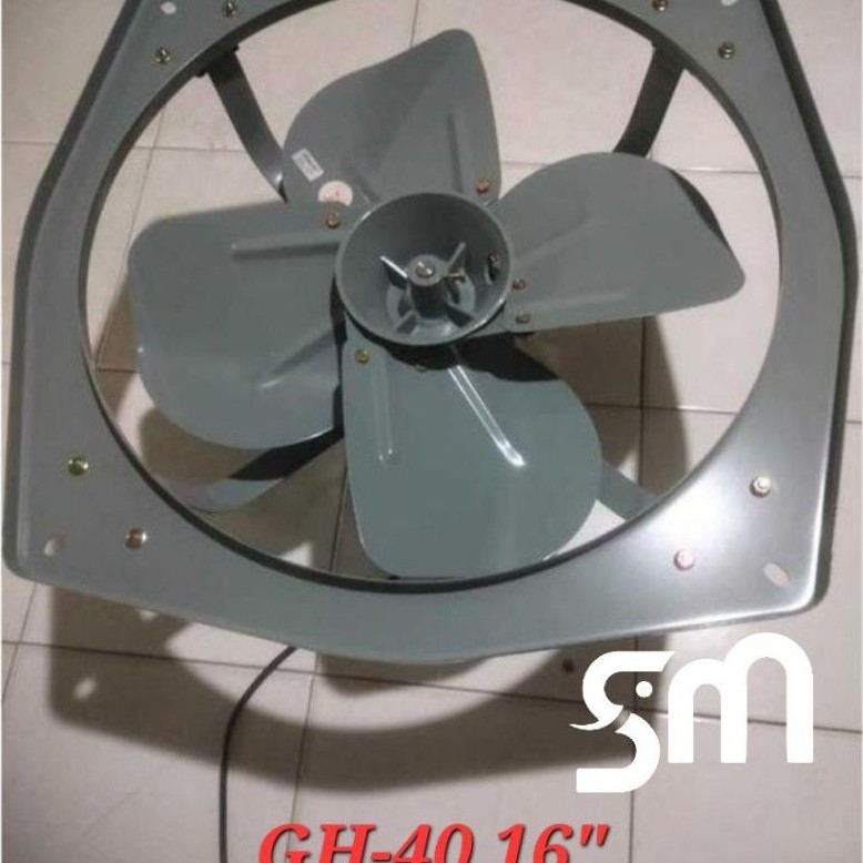 Exhaust fan dinding Visalux GH-40 16 inc hexos Industri besi 40 cm GH40