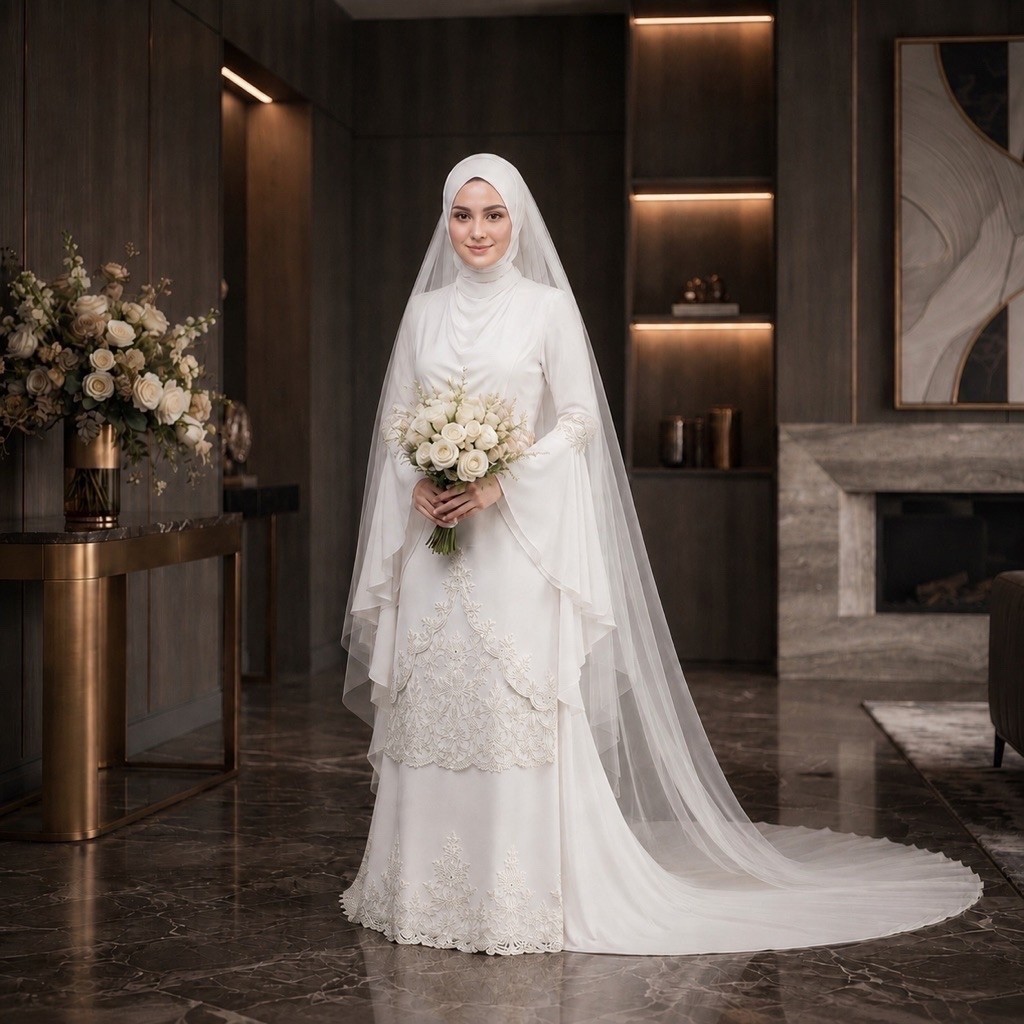 gaun pengantin malaysia melayu gaun akad gaun walimah dress pengantin wedding dress